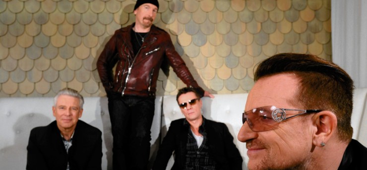 U2 en studio à New York, décembre 2013